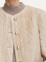 Eco-friendly Faux Fur Textured Women Coat GOELIA