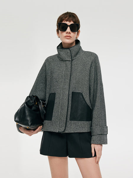 Washable Wool Women Boxy Coat – GOELIA