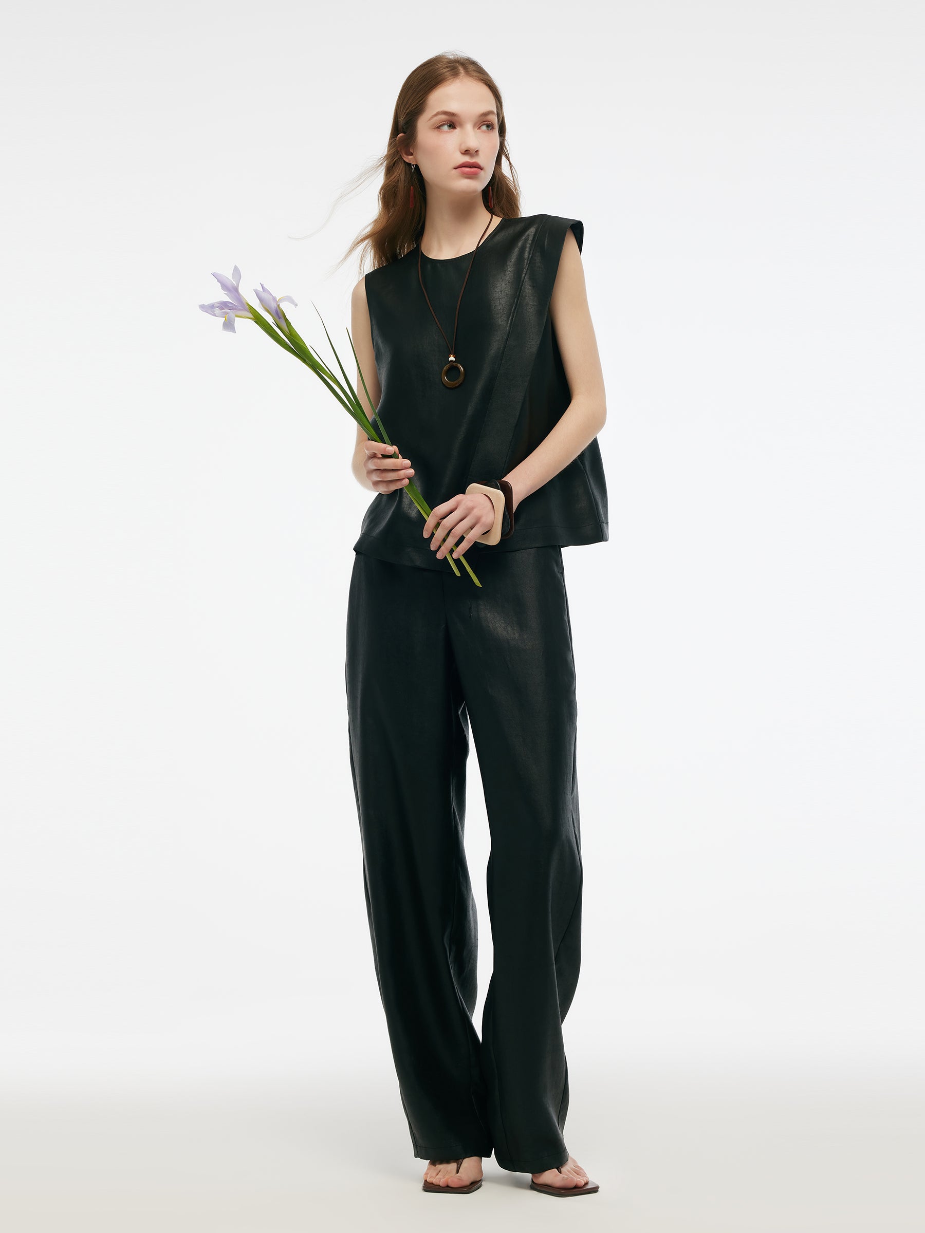 16MM Xiang Yun Silk Women Asymmetric Tank Top GOELIA