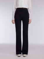 [Preview] Fleece-Lined Stretch Knit Flared Pants GOELIA