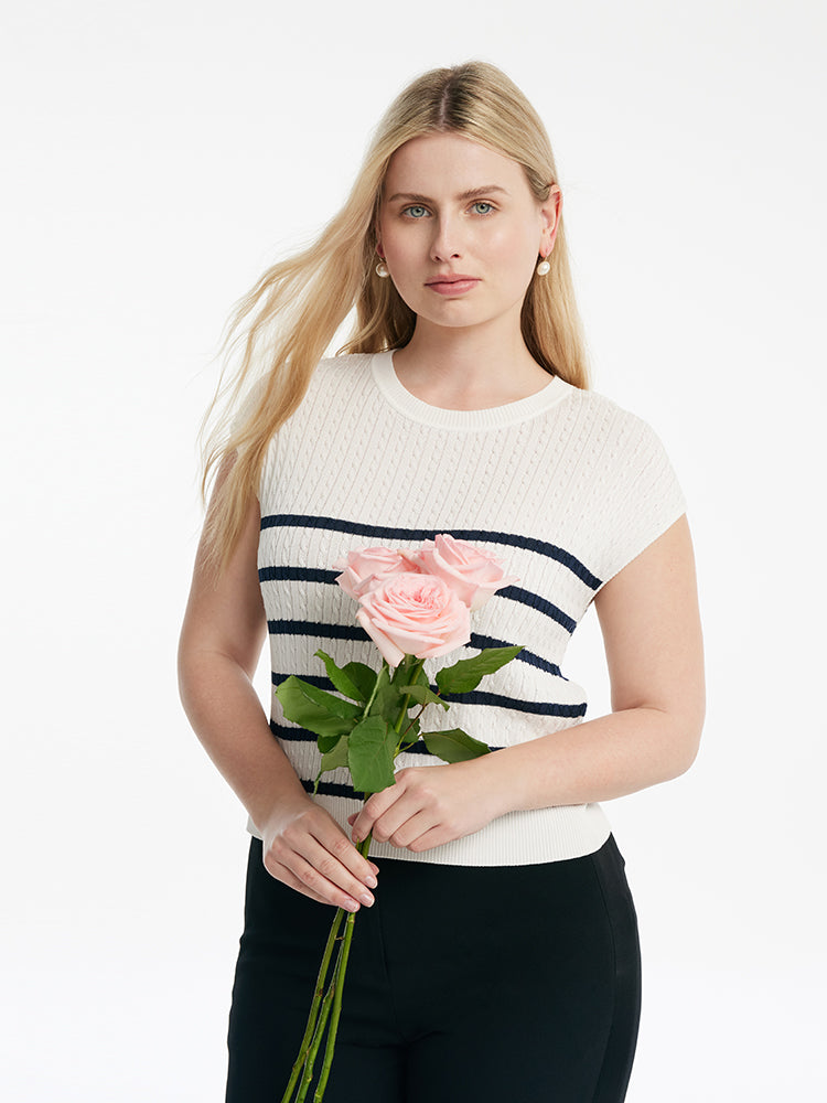 This & That Striped Pullover Top