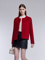 [Preview] Cashmere Wool Double-Faced Women Cropped Coat GOELIA