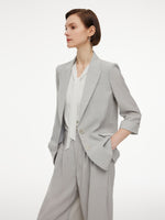 Triacetate Blend H-Line Women Blazer GOELIA