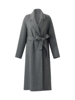 Alpaca Wool Belted Women Overcoat GOELIA