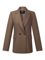 100% Worsted Merino Wool Women Blazer GOELIA