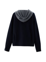 [Preview] 100% Wool Double-Faced Women Hooded Jacket GOELIA