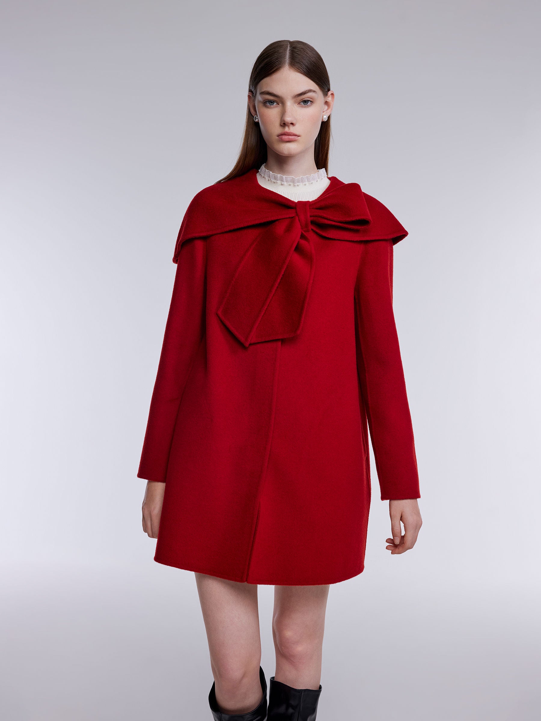 [Preview] Tencel Wool Blend Double-Faced Women Coat GOELIA