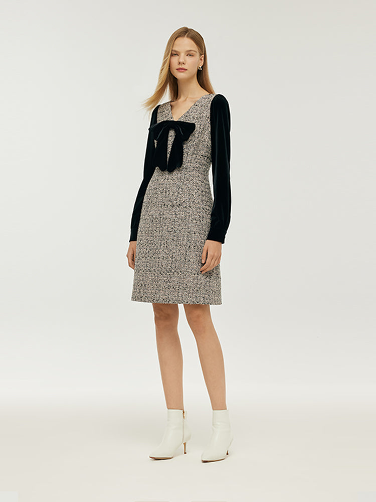 KEEP IT INTERESTING WOVEN MINI DRESS