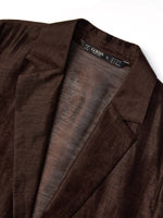 Tencel Linen Blend 3/4 Sleeve Women Blazer GOELIA