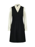Double-Layer Patchwork Women Mini Dress GOELIA
