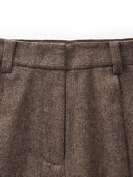 100% Washable Wool Women Full Length Pants GOELIA