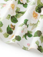 Acetate Blend Floral Print Women Tiered Skirt GOELIA