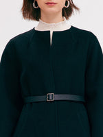 Tencel Woolen Wrapped Women Coat GOELIA
