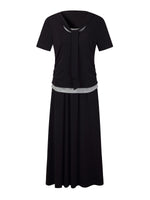 Modal Tie Front Stretch Knit Top And Skirt Two-Piece Set GOELIA