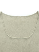 Square Neck Women Knit Tank Top GOELIA