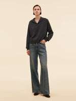 Cashmere Wool Blend Women Sweater GOELIA