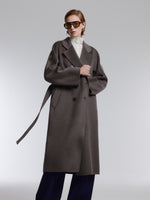 [Preview] Wool Cashmere Double-Faced Women Wrap Overcoat GOELIA