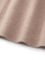 Cashmere Wool Blend Funnel Neck Women Coat GOELIA