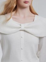 [Preview] Wool Bow Neck Women Sweater GOELIA