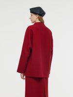100% Wool New Chinese-Style Women Coat GOELIA