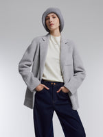 [Preview] Yak Silk Wool Blend Double-Faced Women Blazer GOELIA