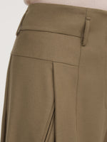 Cashmere Wool Blend Women Wide Leg Pants GOELIA