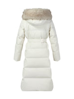 [Preview] Hooded Goose Down Belted Overcoat GOELIA