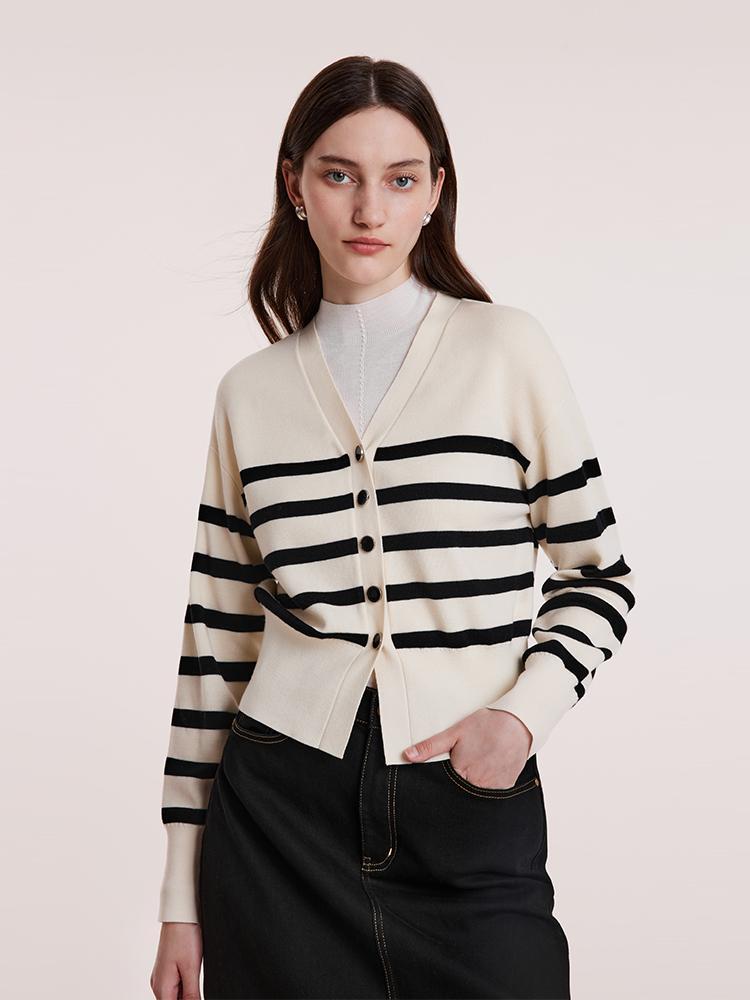 Machine Washable Woolen Women Cardigan GOELIA