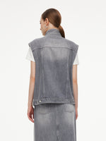 [Preview] Lyocell Cotton Blend Denim Women Vest GOELIA