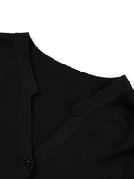 [Preview] Tencel Blend V-Neck Women Cardigan With Silk Scarf GOELIA