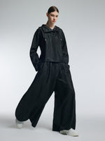 18MM Gambiered Canton Gauze Women Straight Leg Pants GOELIA