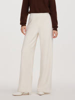 Velvet Ribbed Loose Straight Leg Women Knit Pants GOELIA