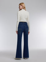 [Preview] Denim Fleece Lined Women Flared Jeans GOELIA