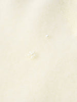 [Preview] Brushed Silk Cashmere Wool Blend Women Beaded Sweater GOELIA