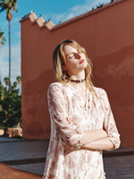 10MM Mulberry Silk Paisley Print Women Maxi Dress With Two Self-Tie Belts GOELIA