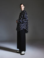 22MM Mulberry Silk Polka Dots H-Line Unisex Shirt GOELIA