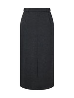 [Preview] Stretch Column Women TR Knit Skirt With Belt GOELIA