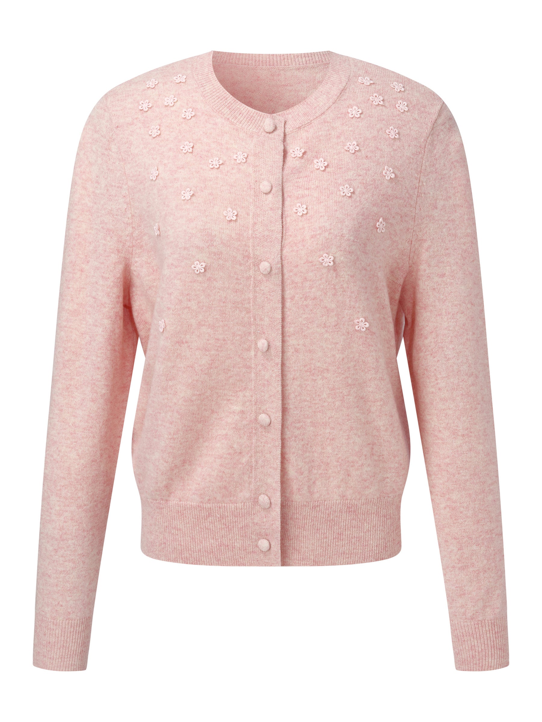 [Preview] 100% Wool Floral Women Cardigan GOELIA