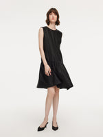 18MM Gambiered Canton Gauze Women Sleeveless Mini Dress GOELIA