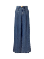 100% Tencel Denim Women Adjustable Waist Jeans GOELIA