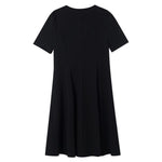 Pleated V-neck Gathered Waist Mini Dress GOELIA