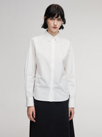 Shirt And Knit Sweater Vest And Skirt Three-Piece Set GOELIA