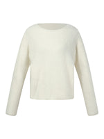 [Preview] 100% Brushed Wool Boat Neck Women Sweater GOELIA
