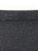 Mohair Wool Blend Sequins Women Midi Skirt GOELIA