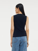 Two-pack (Black & White) Modal V-Neck Women Tank Top GOELIA