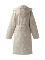 100% Wool Reversible Hooded Women Overcoat GOELIA