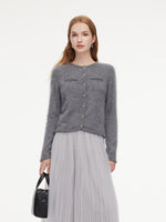 [Preview] 100% Brushed Cashmere Women Cardigan GOELIA