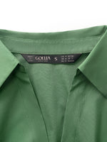 Lapel V-Neck Women Midi Shirt Dress With Belt GOELIA