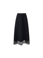 Lace Openwork Crop Jacket And Half Skirt And Knitted Camisole Three-Piece Set GOELIA