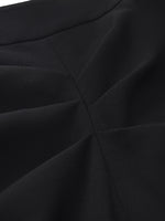 Triacetate Slit Ruched Women Half Skirt GOELIA